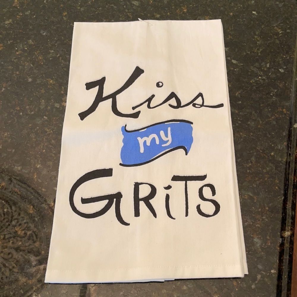 NWT Sonoma *Kiss My Grits* Tea Bread Towel